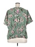 the general good 100% Polyester Floral Green Short Sleeve Blouse Size 2X - photo 2