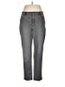 Eileen Fisher Chevron-herringbone Gray Jeans Size L - photo 1