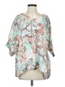 Viola Borghi Teal 3/4 Sleeve Blouse Size S - photo 1
