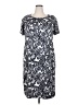 Roaman's Paisley Gray Casual Dress Size 18 - photo 1