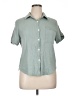 Unbranded 100% Polyester Checkered-gingham Green Short Sleeve Blouse Size XL - photo 1