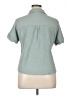 Unbranded 100% Polyester Checkered-gingham Green Short Sleeve Blouse Size XL - photo 2