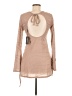 PrettyLittleThing 100% Polyester Tan Casual Dress Size 6 - photo 2