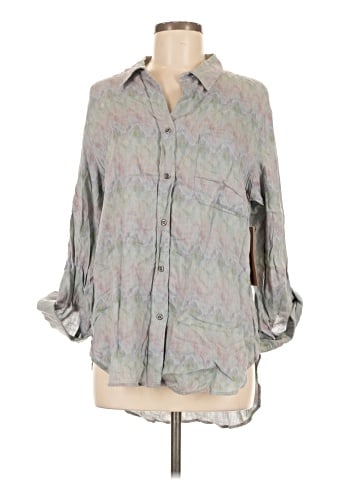 Billy T 3/4 Sleeve Button-Down Shirt (view 1)