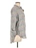 Billy T Chevron-herringbone Multi Color Gray 3/4 Sleeve Button-Down Shirt Size M - photo 4