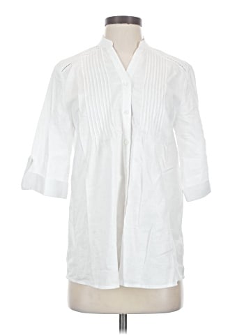 J. McLaughlin 3/4 Sleeve Button-Down Shirt (view 1)