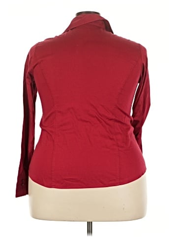 Lane Bryant 3/4 Sleeve Button-Down Shirt (view 2)