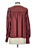 Ulla Johnson 100% Polyester Burgundy Long Sleeve Blouse Size 4 - photo 2