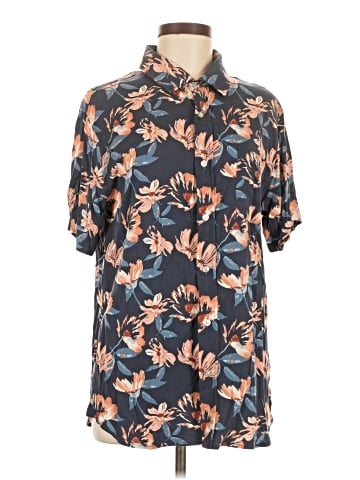 Ocean Current Short Sleeve Button-Down Shirt (view 1)