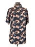 Ocean Current Tropical Blue Short Sleeve Button-Down Shirt Size M - photo 2