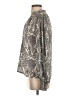 Autres Filles 100% Polyester Paisley Gray Long Sleeve Blouse Size S - photo 5