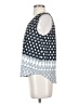Mine Blue Sleeveless Blouse Size S - photo 5