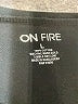 ON FIRE 100% Cotton Black Short Sleeve Blouse Size L - photo 7