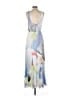 Alice + Olivia 100% Polyester Graphic Blue Casual Dress Size S - photo 2