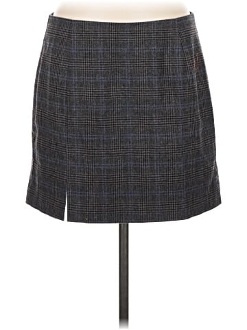 Madewell Wool-Blend Mini Skirt in Plaid (view 1)