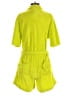 FOR DAYS Solid Green Romper Size S - photo 2