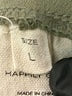 Happily Grey Solid Green Shorts Size L - photo 4