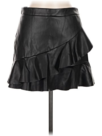 Vestique Faux Leather Skirt - front