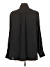 INC International Concepts 100% Polyester Solid Black Long Sleeve Blouse Size L - photo 2