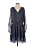 Gibson 100% Polyester Polka Dots Blue Casual Dress Size S - photo 1