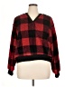 Paper Tee Plaid Red Pullover Sweater Size 1X - photo 1