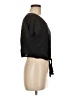 Everlane 100% Cupro Black Short Sleeve Top Size 8 - photo 4