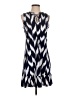 MICHAEL Michael Kors Chevron-herringbone Blue Casual Dress Size S - photo 1