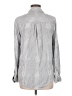 Lucky Brand Stripes Gray Long Sleeve Button-Down Shirt Size M - photo 2