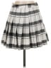 Forever 21 Plaid Gray White Casual Skirt Size S - photo 1
