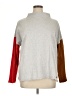 Peace Love World Color Block Gray Sweatshirt Size 1X - photo 1