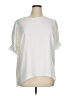 Alex Marie 100% Polyester Ivory Short Sleeve Blouse Size XL - photo 1