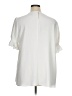 Alex Marie 100% Polyester Ivory Short Sleeve Blouse Size XL - photo 2