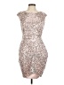 Venus 100% Polyester Animal Print Tan Cocktail Dress Size 8 - photo 1