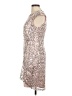 Venus 100% Polyester Animal Print Tan Cocktail Dress Size 8 - photo 5
