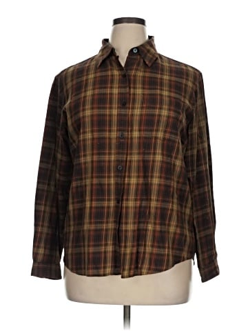 Evan Picone Long Sleeve Button-Down Shirt (view 1)