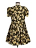 Likely 100% Polyester Print Yellow Casual Dress Size 6 - photo 2