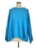 Free People Solid Blue Pullover Sweater Size XL - photo 1