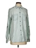 Express 100% Lyocell Green Long Sleeve Button-Down Shirt Size S - photo 1