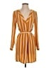 Forever 21 100% Polyester Stripes Orange Casual Dress Size S - photo 1
