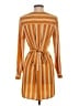 Forever 21 100% Polyester Stripes Orange Casual Dress Size S - photo 2