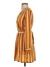 Forever 21 100% Polyester Stripes Orange Casual Dress Size S - photo 5