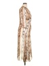 Maje 100% Polyester Ivory Brown Cocktail Dress Size XL (4) - photo 4