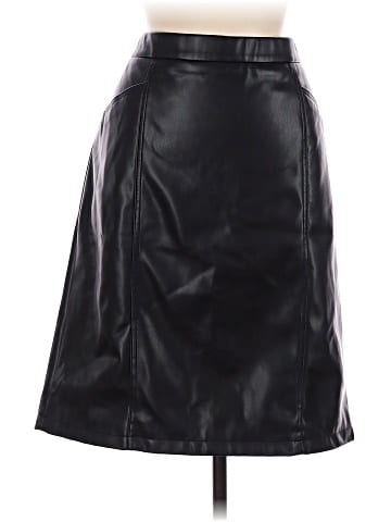 Dennis by Dennis Basso Faux Leather Skirt (view 1)