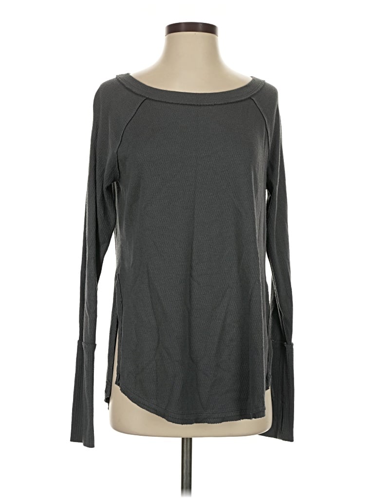 Pre-owned We The Free Long Sleeve T-shirt In Gray