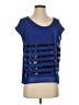 a.n.a. A New Approach 100% Polyester Blue Short Sleeve Top Size S (petite) - photo 1