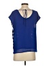 a.n.a. A New Approach 100% Polyester Blue Short Sleeve Top Size S (petite) - photo 2
