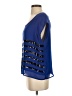 a.n.a. A New Approach 100% Polyester Blue Short Sleeve Top Size S (petite) - photo 5