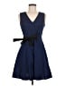 Thakoon Solid Blue Casual Dress Size 6 - photo 1