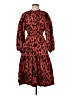 Ulla Johnson Animal Print Red Casual Dress Size 6 - photo 1