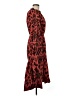 Ulla Johnson Animal Print Red Casual Dress Size 6 - photo 4